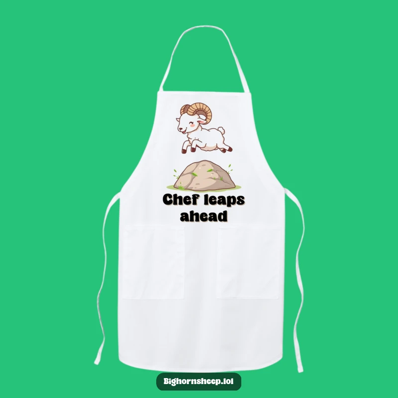Funny Bighorn Sheep Apron - Joyful Chef's Helper Mountain Animal Gift