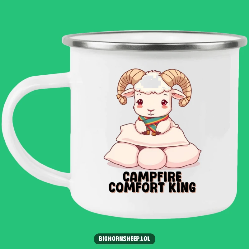 Funny Regal Bighorn Sheep Pillow Butterer Camping Mug - Royal Adventure Drinkware