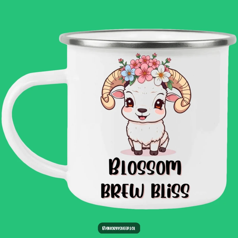 Funny Giggling Sheep Camping Mug: Durable & Cheerful Outdoor Drinkware Gift