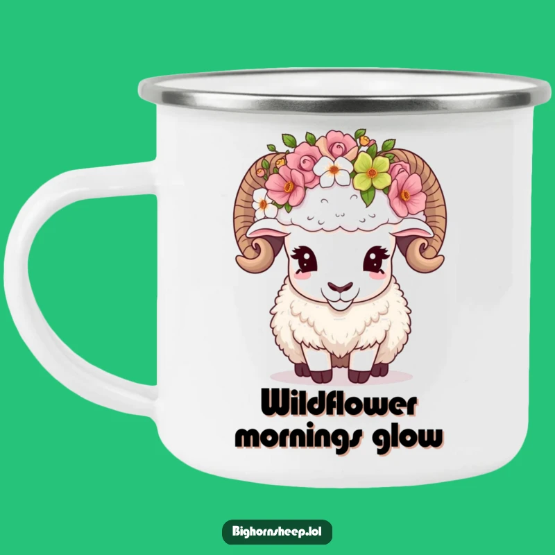 Funny Camping Mug: Sheep & Crown, Mountain Laughs, Funny Gift!