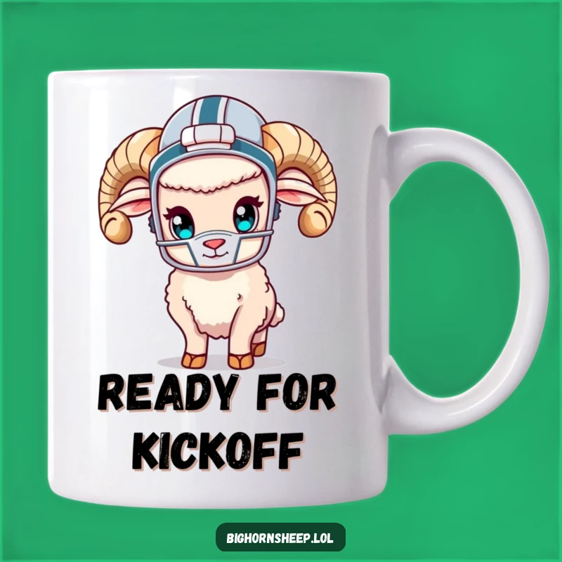 Funny Bighorn Sheep Football Fan Mug - The Ultimate Funny Gift for Sports Lovers