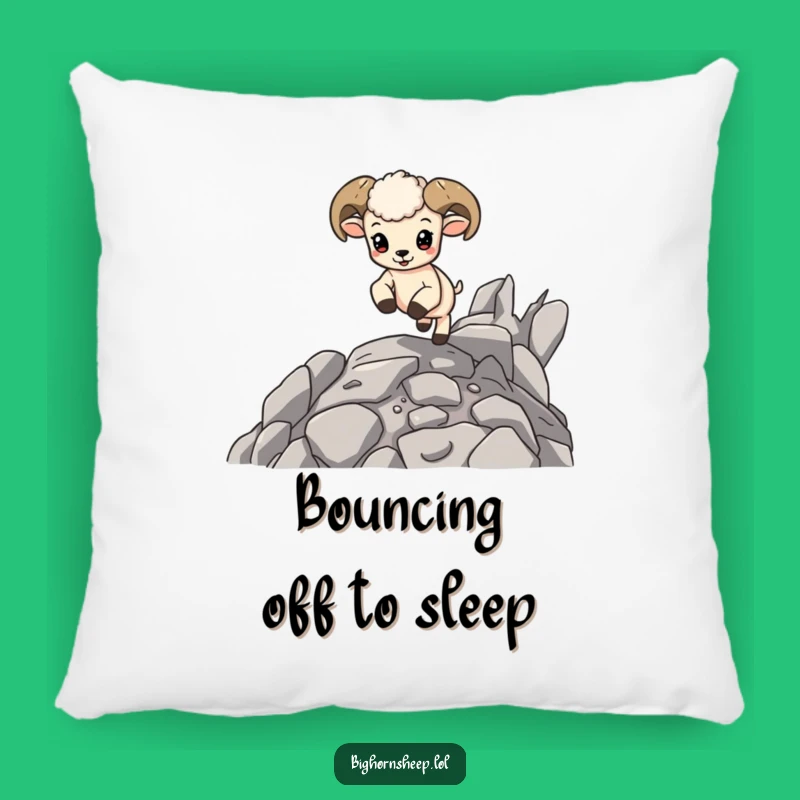 Funny Bouncing Bighorn Cub Pillow - Cozy Companion for Playful Comfort