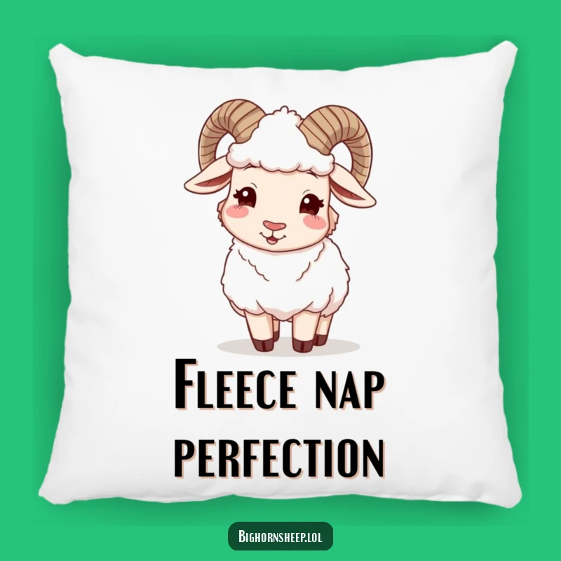 Funny Winking Bighorn Sheep Pillow - Cozy Comfort with Hilarious Style