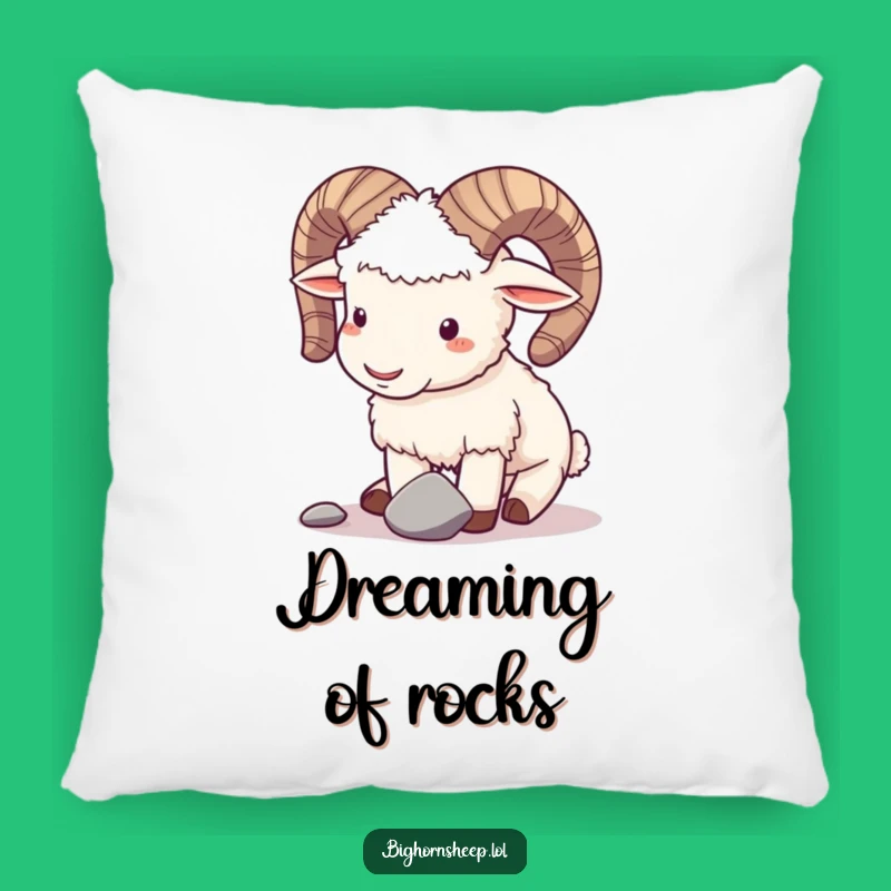 Funny Bighorn Sheep Pillow: Cozy Playful Comfort - Cute Gift
