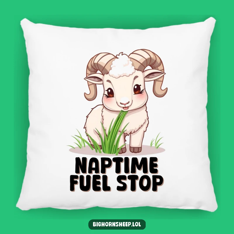 Funny Happy Bighorn Sheep Pillow, Cozy Hilarious Gift for Homely Comfort