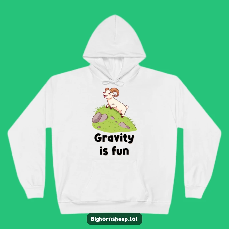 Cozy Funny Sliding Sheep Hoodie, Warm Thrills, Perfect Funny Gift
