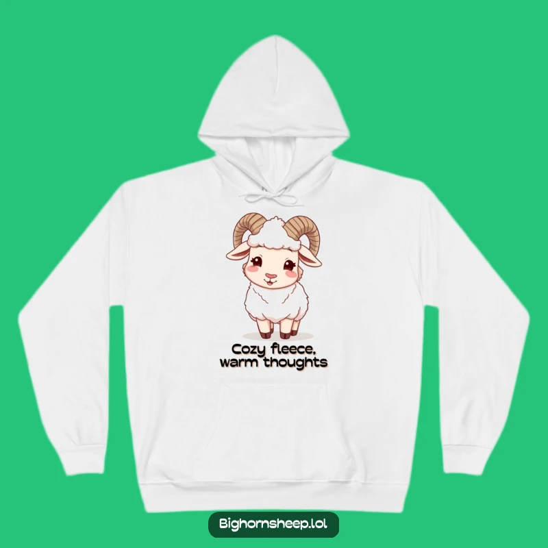Funny Winking Bighorn Sheep Hoodie - Ultra Cozy & Hilarious Comfort Wear