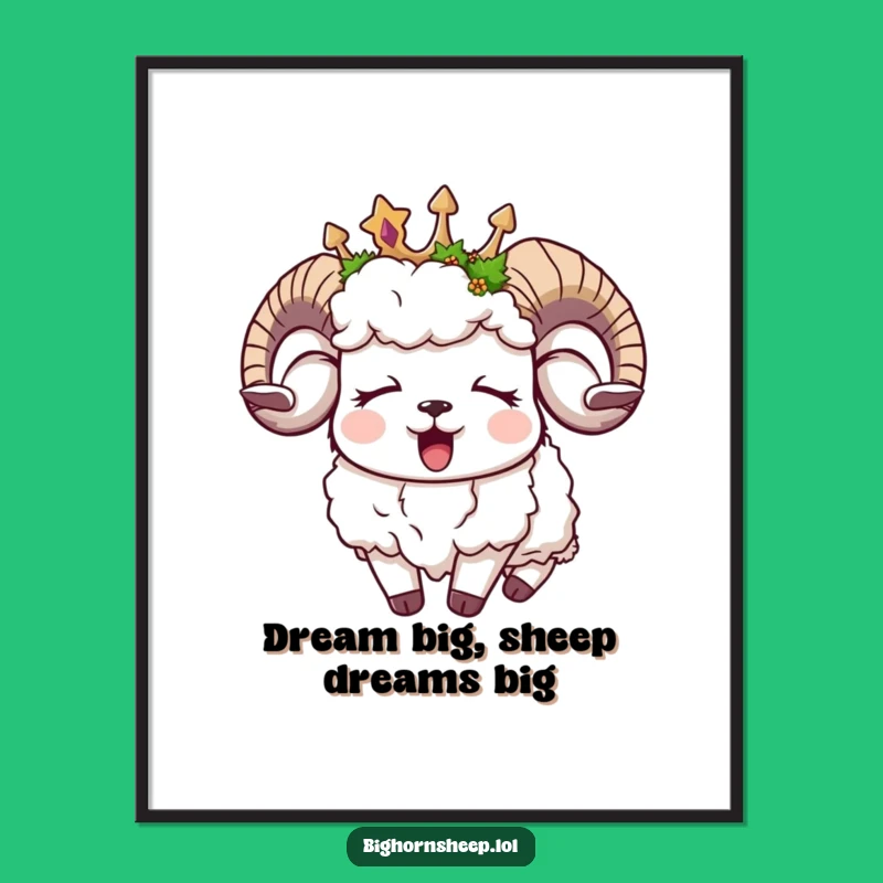 Funny Free Printable Wall Art: Sleepy Sheep Downloadable Decor