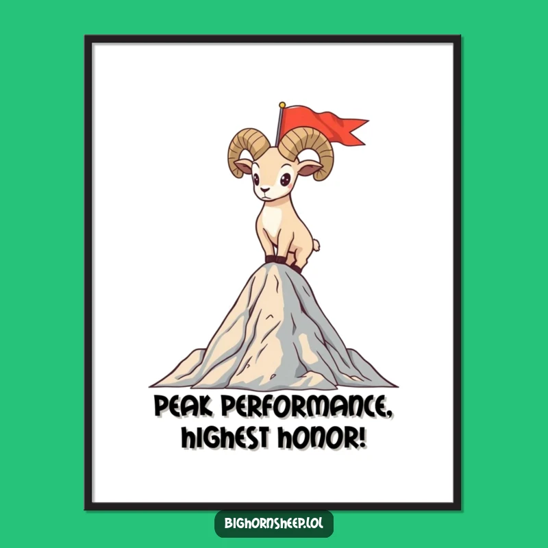 Free Printable Wall Art: Proud Sheep Summit Flag Hilarious Downloadable Decor