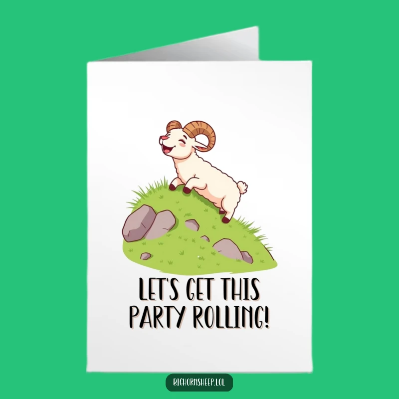 Joyful Free Printable Bighorn Sheep Birthday Card - Wild Downloadable Fun