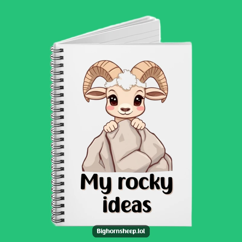 Funny Bighorn Sheep Notebook: Curious Mountain Journal - Gift Idea