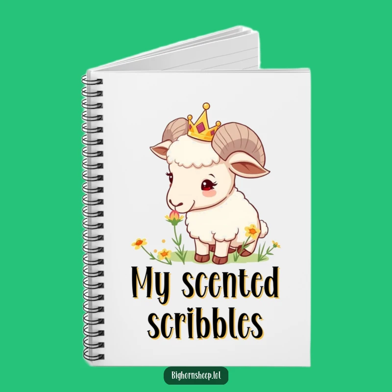 Funny Crowned Sheep Notebook: Curious Journal for Nature's Wonders!