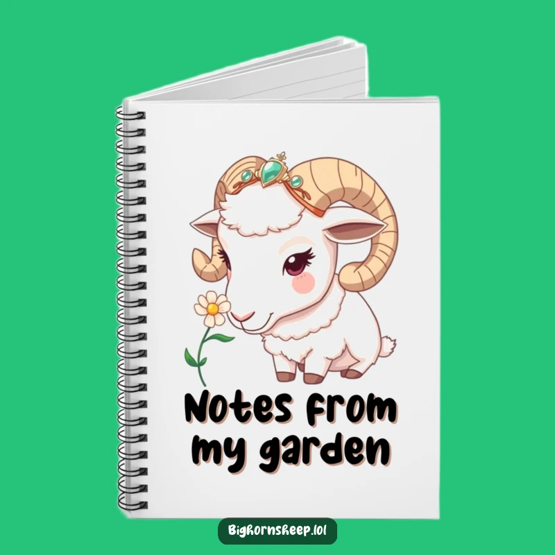 Funny Bighorn Sheep Headband Notebook: Journal Your Nature Discoveries