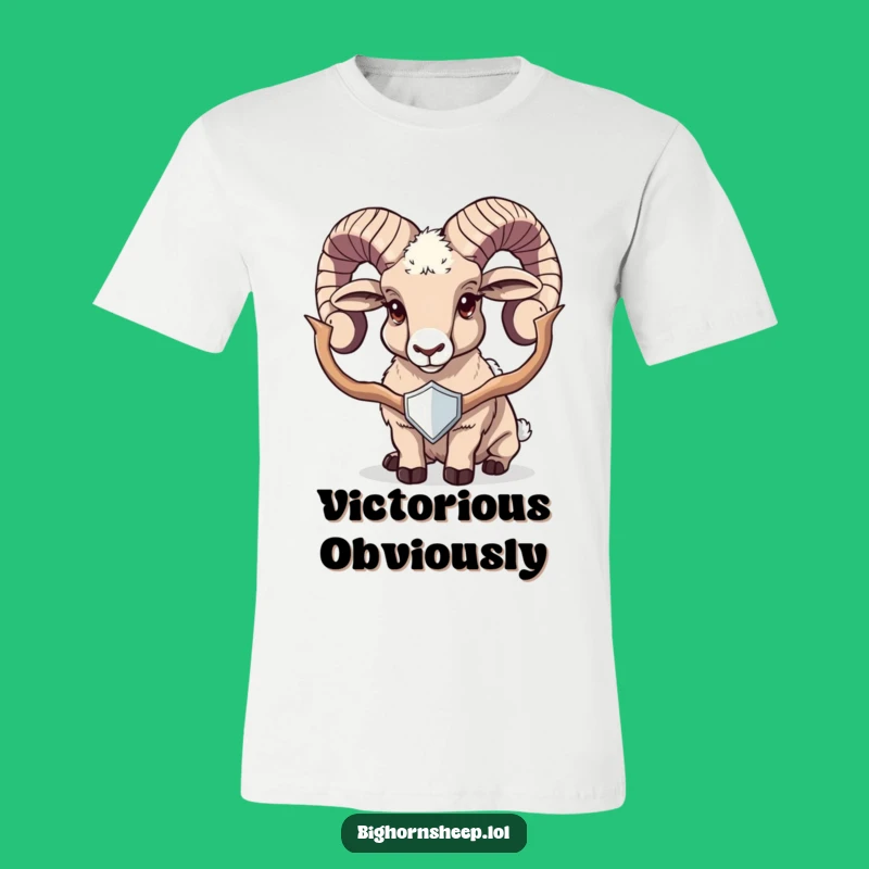 Funny Trophy Bighorn Sheep T-Shirt: Wear Your Achievement Hilariously!