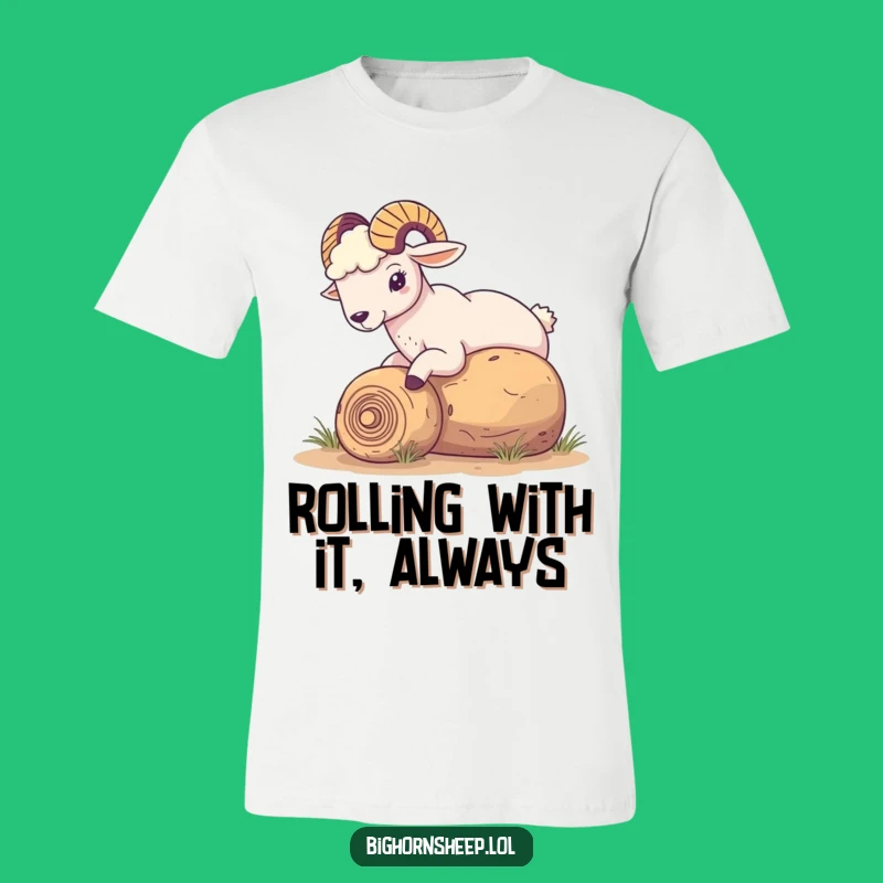 Funny Tumbleweed Nudge Bighorn Sheep T-Shirt - Hilarious Desert Play Tee