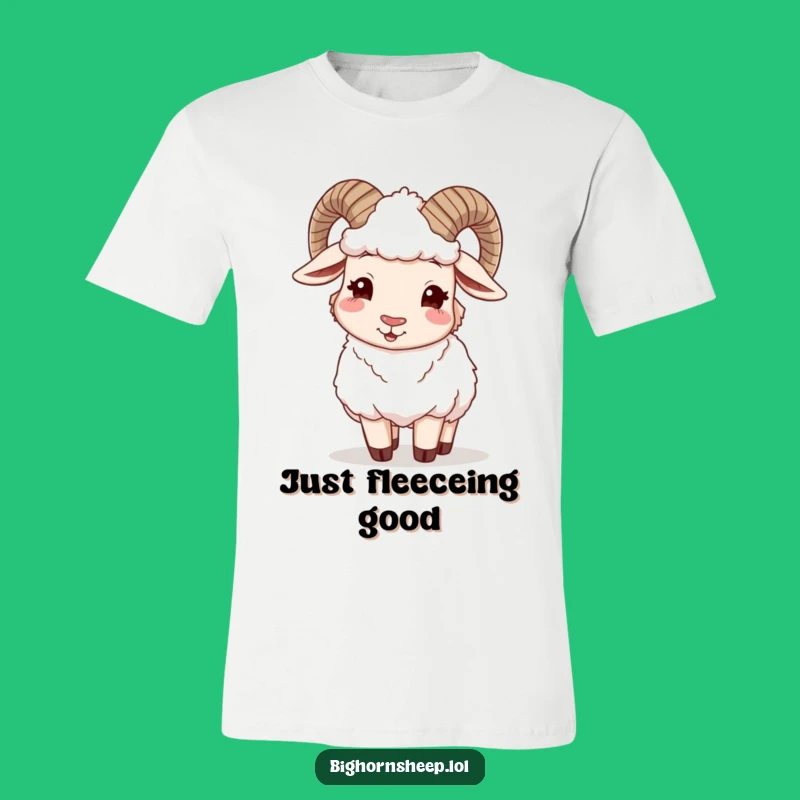 Funny Winking Bighorn Sheep T-Shirt - Hilarious & Cozy Tee for Sheep Enthusiasts