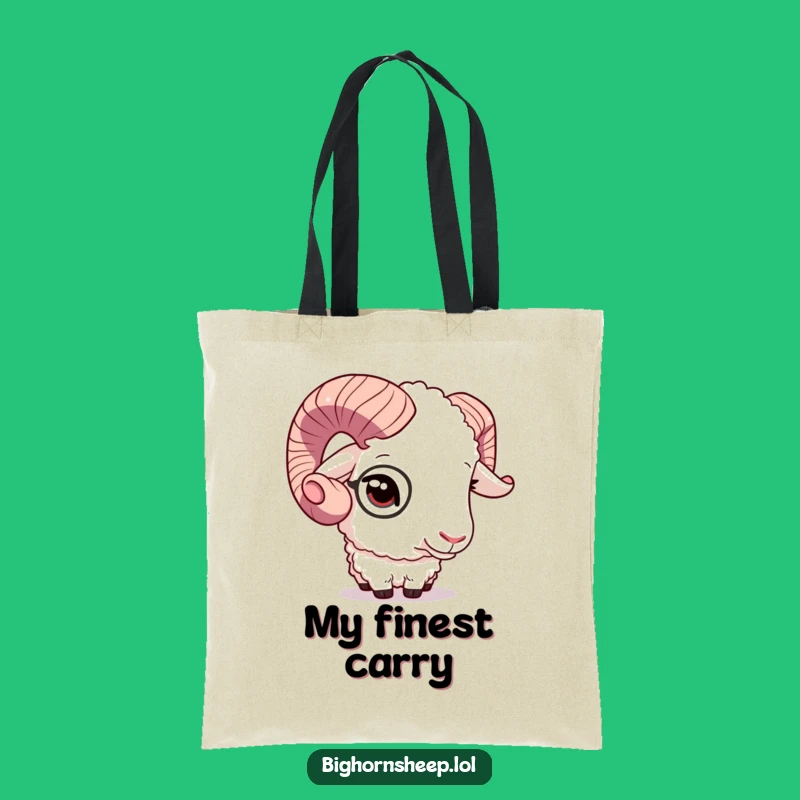 Funny Dapper Sheep Monocle Tote Bag, Chic Accessory, Great Funny Gift