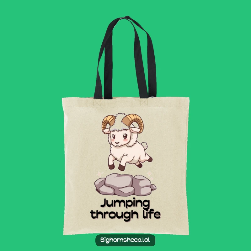 Funny Bighorn Sheep Cape Tote: Quirky Carry-all for Everyday Adventures